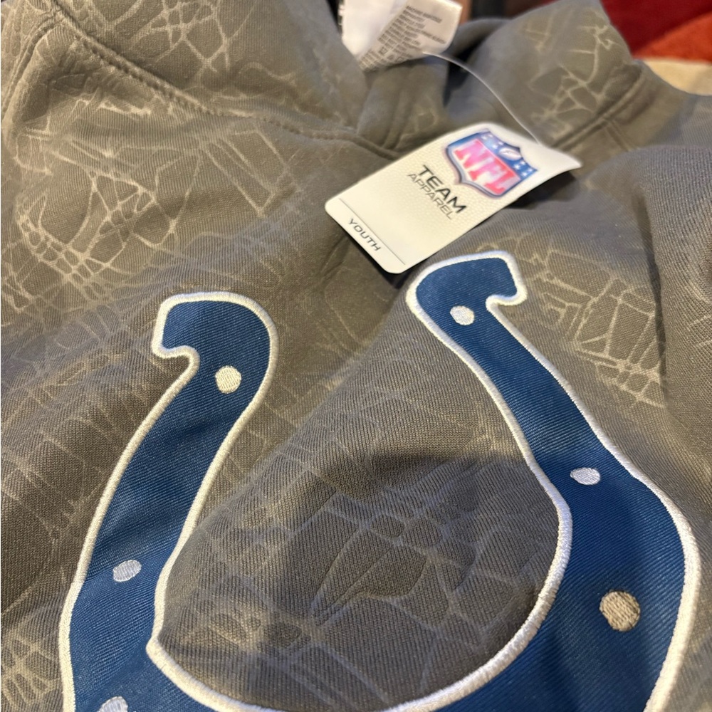 NFL Colts Gray Hoodie youth size 16 XL Team Apparel